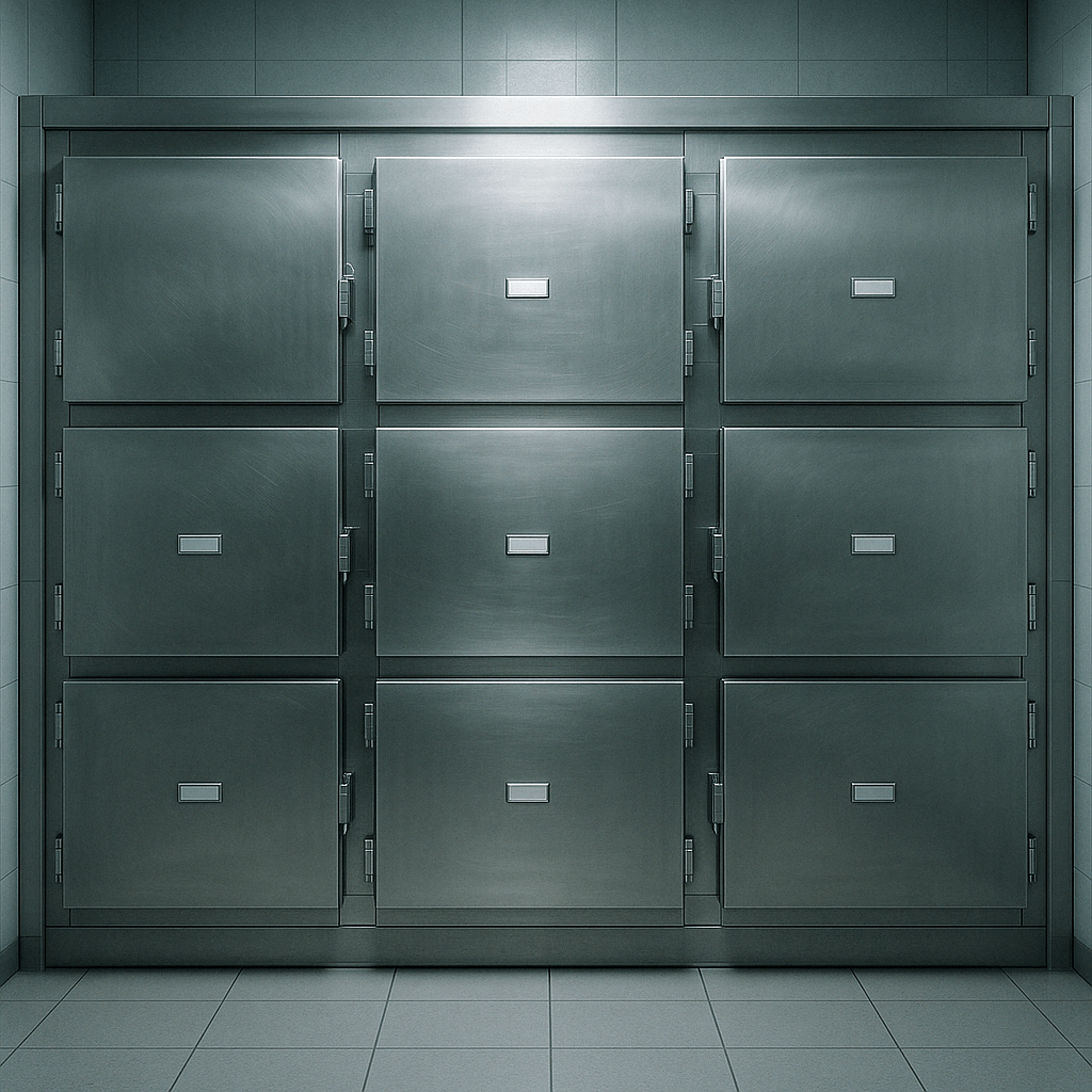 Inside Morgue Drawers – How Cadavers Are Actually Stored - American Mortuary Coolers & Equipments Inside Morgue Drawers – How Cadavers Are Actually Stored - American Mortuary Coolers & Equipments